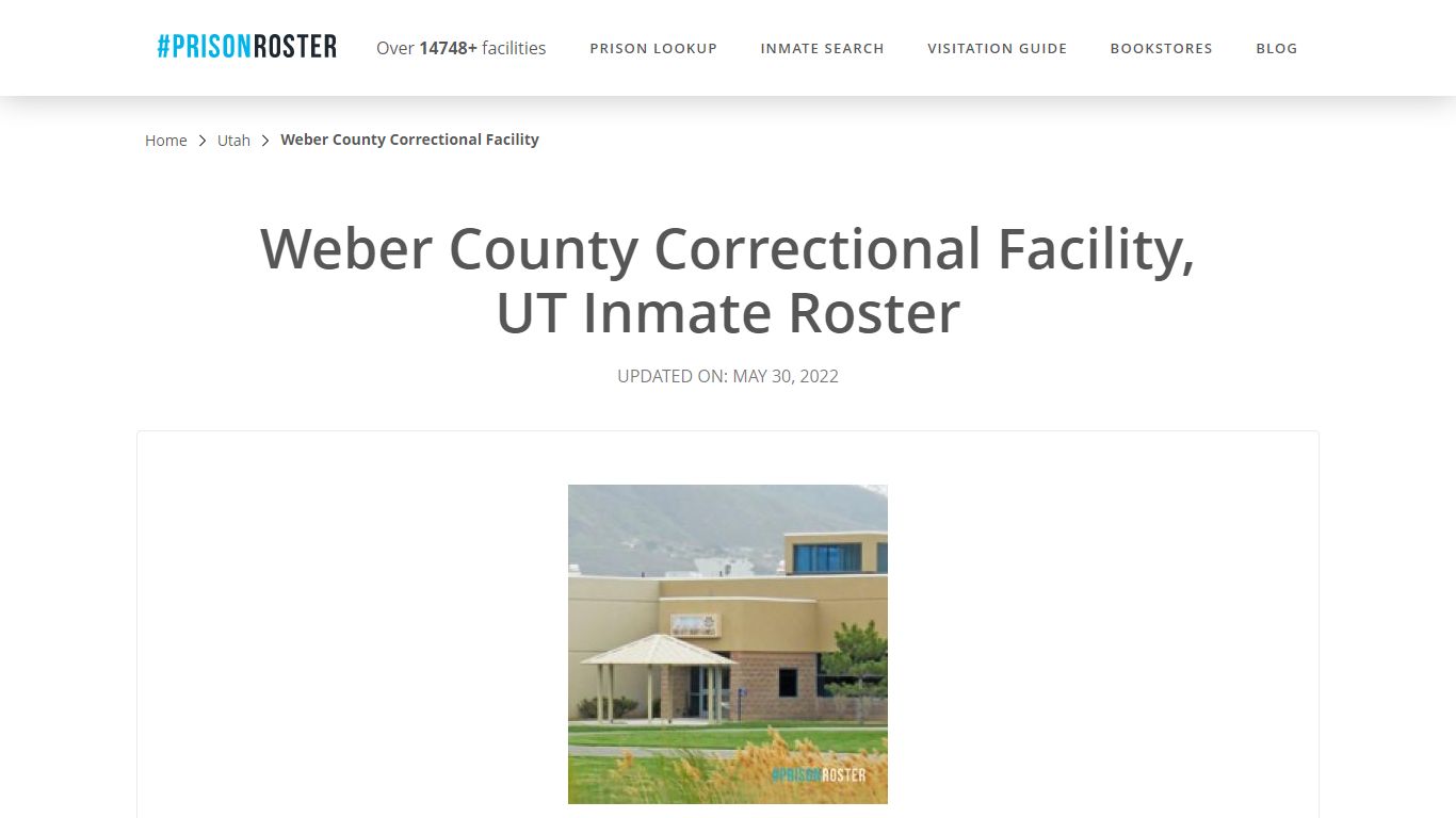 Weber County Correctional Facility, UT Inmate Roster