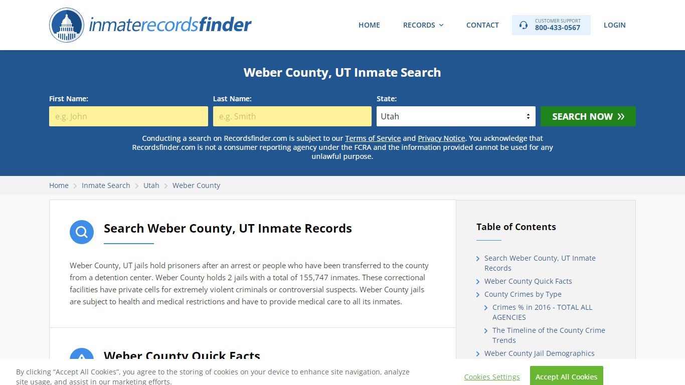 Weber County, UT Inmate Lookup & Jail Records Online